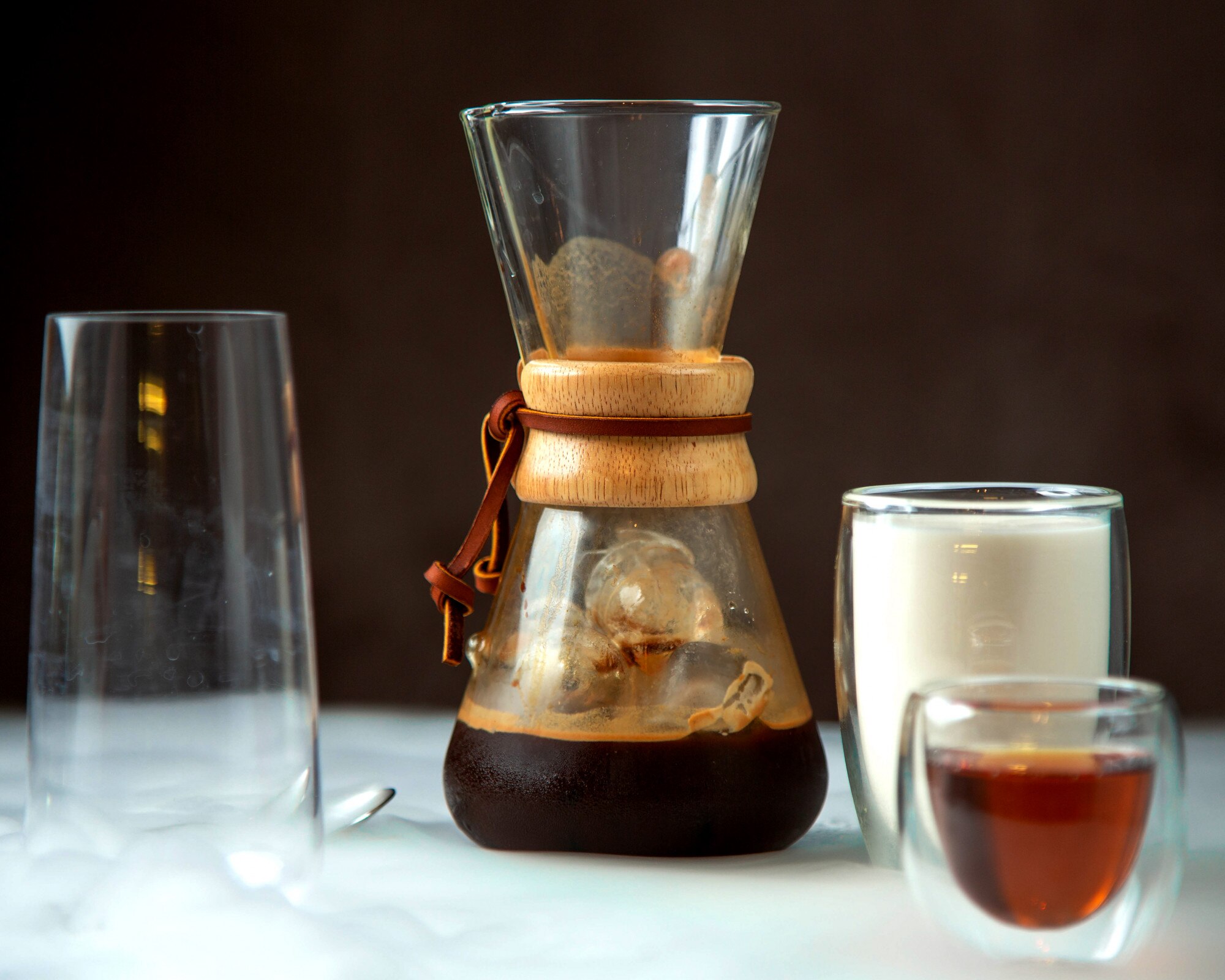Infusión filtrada de café colombiana